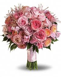 Pink Rose Garden Bouquet In Innisfil On