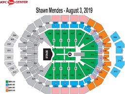 Genuine Yum Center Virtual Seating Chart Center Section 112