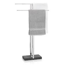 Choose size based on towel rack area. Menoto Freestanding Towel Rack In Polished Stainless Steel Bed Bath Beyond