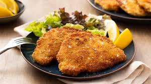 breaded pork cutlets crispy and