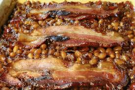 southern smoked baked beans with bacon