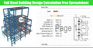 full steel building design calculation