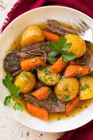 Add broth and any seasonings you like. Classic Pot Roast With Potatoes And Carrots Cooking Classy
