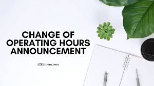 For people applying for scholarships. Change Of Working Hours Announcement Letter Sample Free Letter Templates