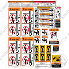 caterpillar forklift safety decal kit