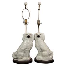 Buy dog lamp and get the best deals at the lowest prices on ebay! Pair Of Staffordshire Spaniel Dogs As Table Lamps Blithewold Home