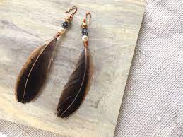 Make these trendy, hippy feather earrings in a snap! Diy Boho Feather Earrings Step By Step Steemit