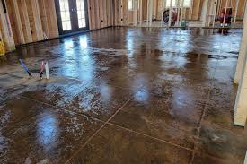 how to acid stain concrete floors