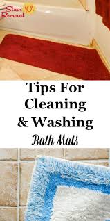 tips for cleaning washing bath mats