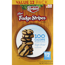 bites fudge stripes mini cookies