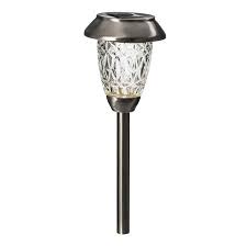 Sterno Home Silver Solar Powered Led