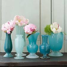 Frosted Blue Vase Collection