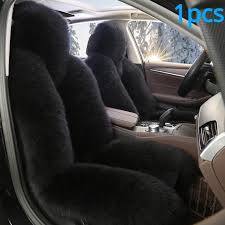 1pc Sheepskin Fur Car Cover Universal