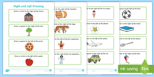 English worksheets and online activities. Free Ks1 Right And Left Drawing Worksheet Primary Resources