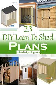 23 Free Diy Lean To Shed Plans Mint