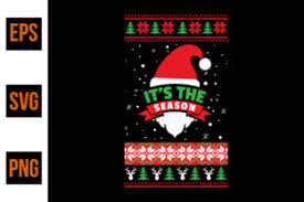 Ugly Christmas Sweater Design Vector Graphic By Ajgortee Creative Fabrica