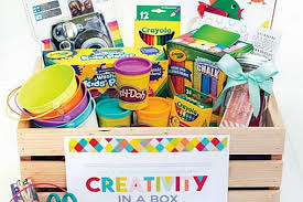 gift basket for creative kids hoosier