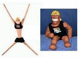 Stretch armstrong is made of latex rubber filled with gelled corn syrup, which allows it to retain shape for a short time before shrinking to its original shape. Stretch Armstrong 90s Toy Promotions