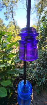 Vintage Glass Insulator Stained Cobalt