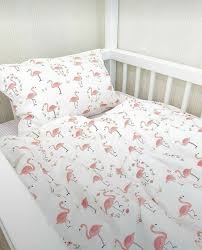 Girls Flamingo Duvet Cot Bed Set 100