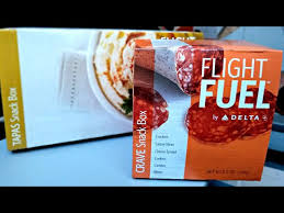 delta airlines flight fuel snack box