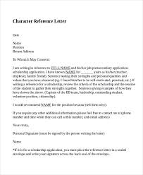 Character Recommendation Letter Scrumps