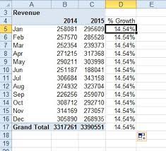 excel calculations outside of pivot