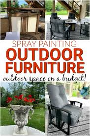 spray painting outdoor furniture love