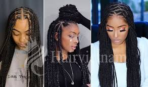 knotless braids and knot braids which