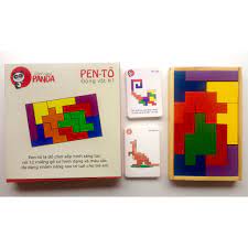 Đồ chơi xếp hình sáng tạo, đồ chơi thông minh, đồ chơi gỗ giáo dục -  Pentomino