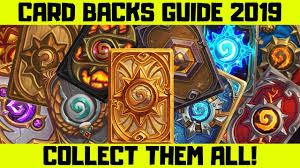 Players can earn alternate card backs through fulfilling various criteria, such as winning 5 games in ranked mode in a season of ranked play, or completing. Hearthstone Card Backs Guide 2019 Youtube