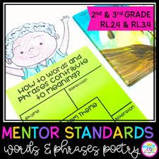 Poetry Words And Phrases Mentor Texts 2nd Grade Rl 2 4 3rd Grade Rl 3 4