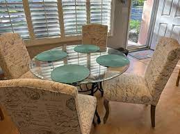 45 Inch Glass Dining Table With Chairs