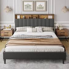 Platform Bed Frame Queen Size With