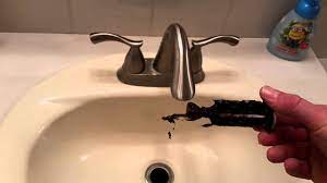 Bathroom Sink quick fix: How to remove and clean the Stopper - unclog sink  - pop up Drain - YouTube