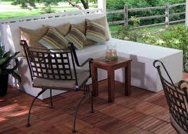 build outdoor patio bench with ottoman