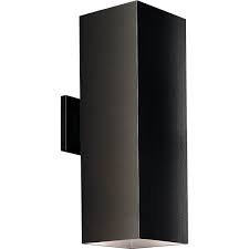 up down square outdoor wall light by