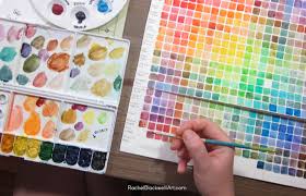 How To Make A Watercolor Color Chart Rachel Blackwell