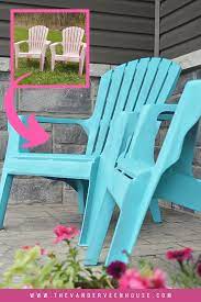 how to spray paint plastic chairs the