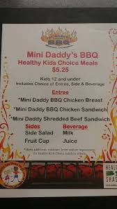 menu at fat daddy s bbq redding