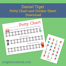 Downloadable Daniel Tiger Potty Training Sticker Chart Omg