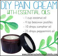 diy essential oil pain cream the