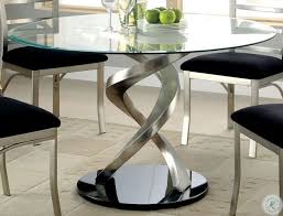 roxo round pedestal dining table from