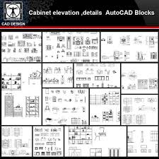 cabinet design cad drawings