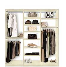 isa closet system lots of shelves and