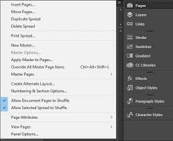 adobe indesign cc page management