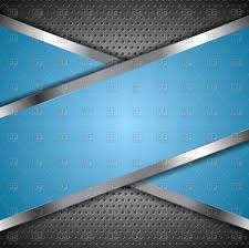 Abstract Blue Background With Metallic Design Vector Illustration Of