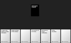 cards against humanity brings the