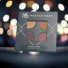 makeup geek eyeshadow quad in amazing amber 1 8 g nib