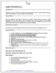 Resume Format For Bba Freshers   Allstar Construction